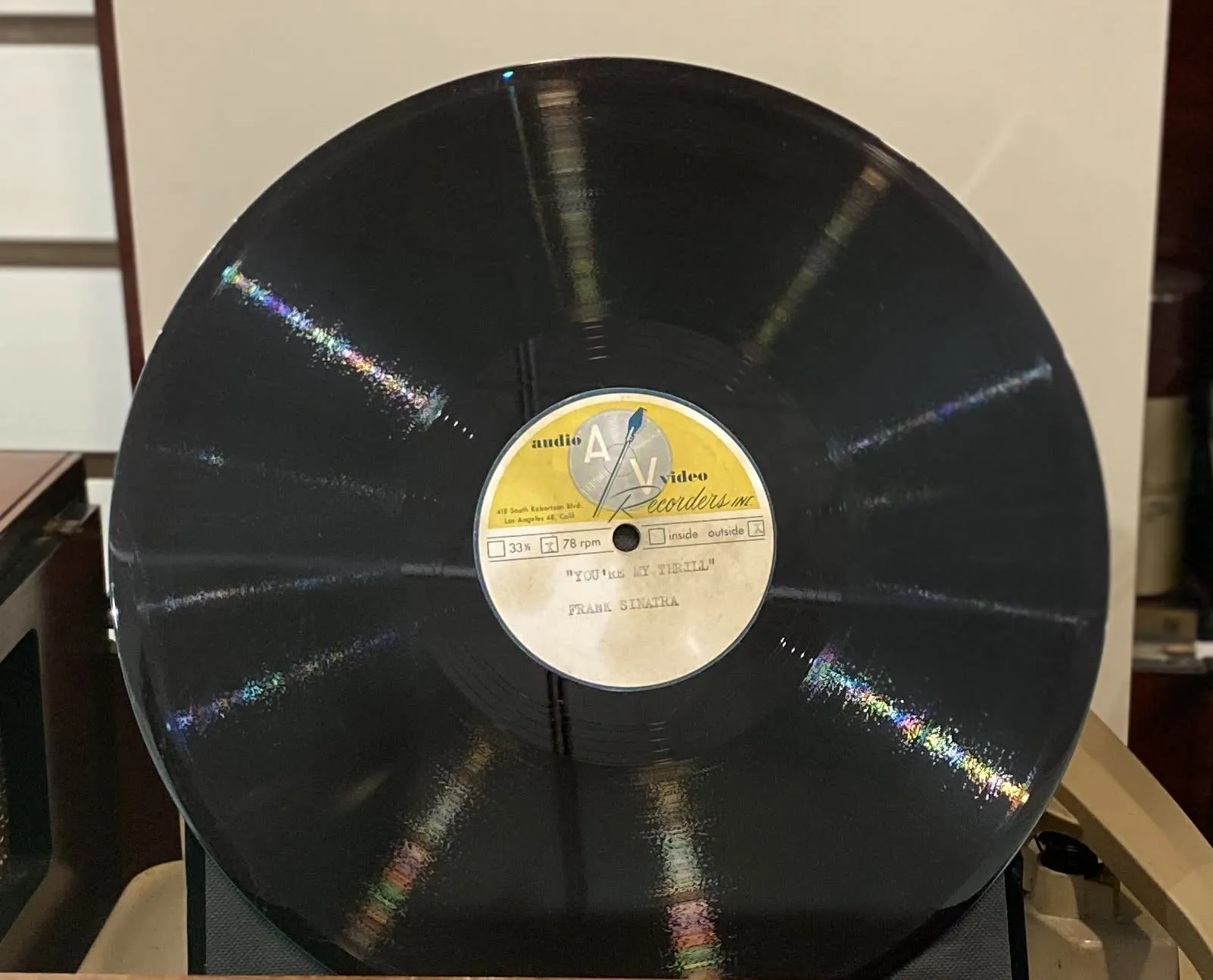 Frank Sinatra's unreleased demo of 'You're My Thrill' recorded as a tribute to Ava Gardner in 1949