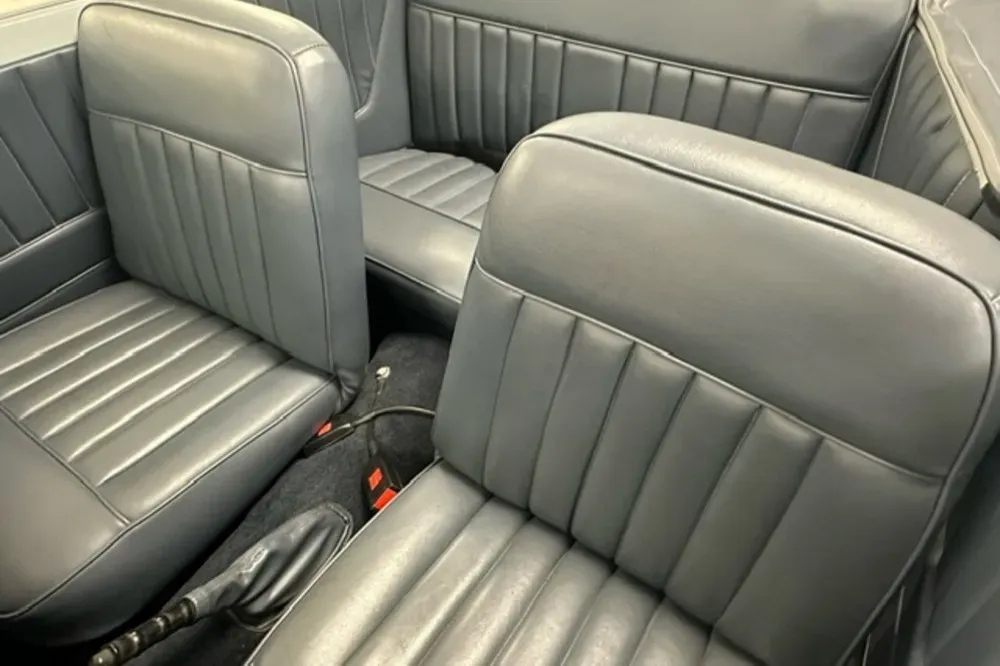 Front disc brakes and suspension components of 1964 Triumph Herald