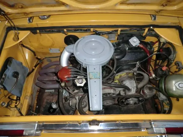 Front view of the 1970 Fiat Spider showcasing its distinctive sealed-beam headlights
