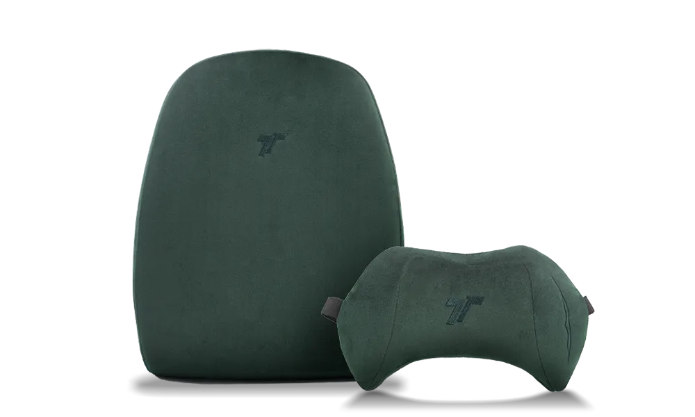 Full view of the TTRacing Surge X Air Threads Fabric Gaming Chair - Zoro Edition with the map at the back