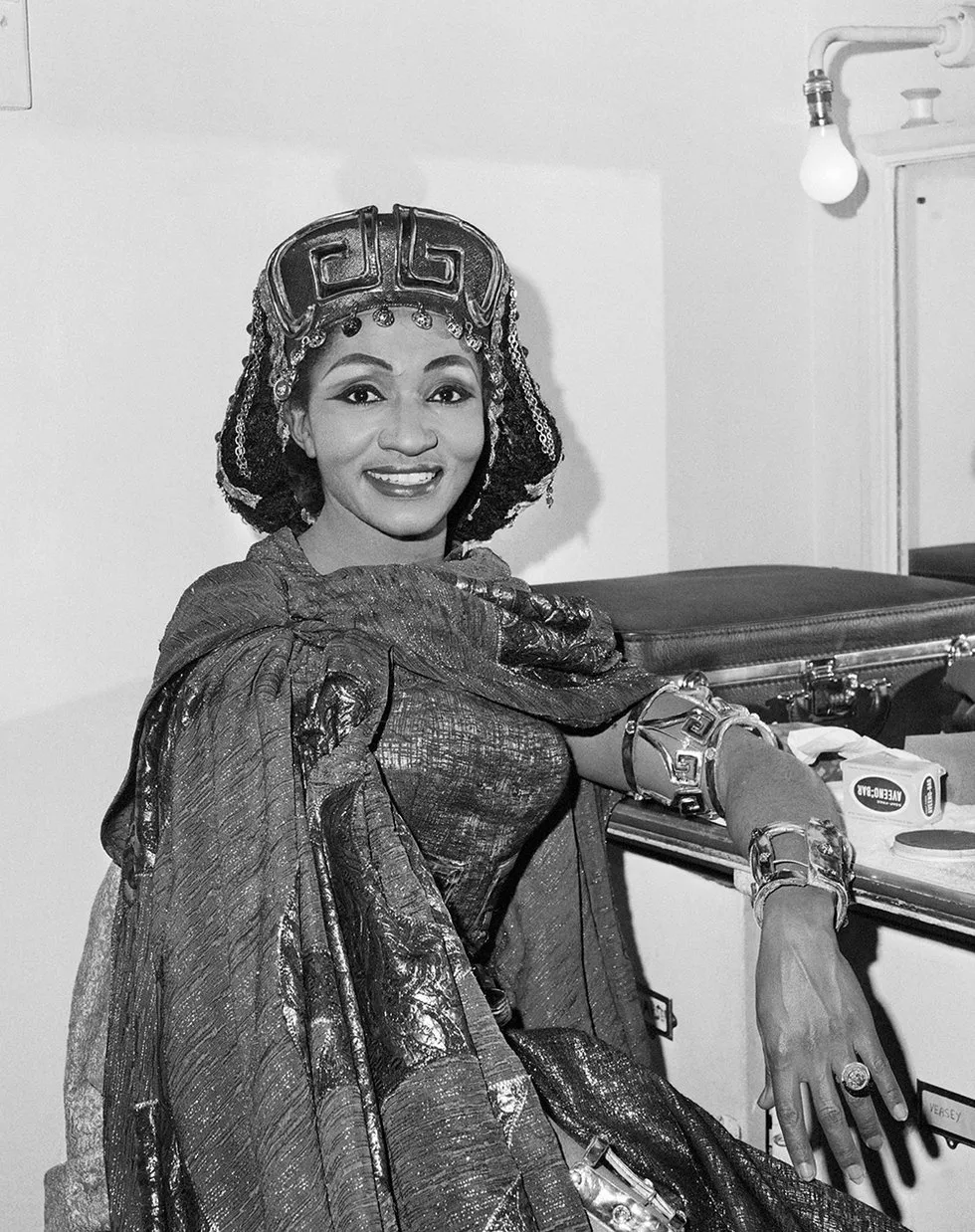 Grace Bumbry as Venus in Wagner's Tannhäuser at Bayreuth Festival in 1961