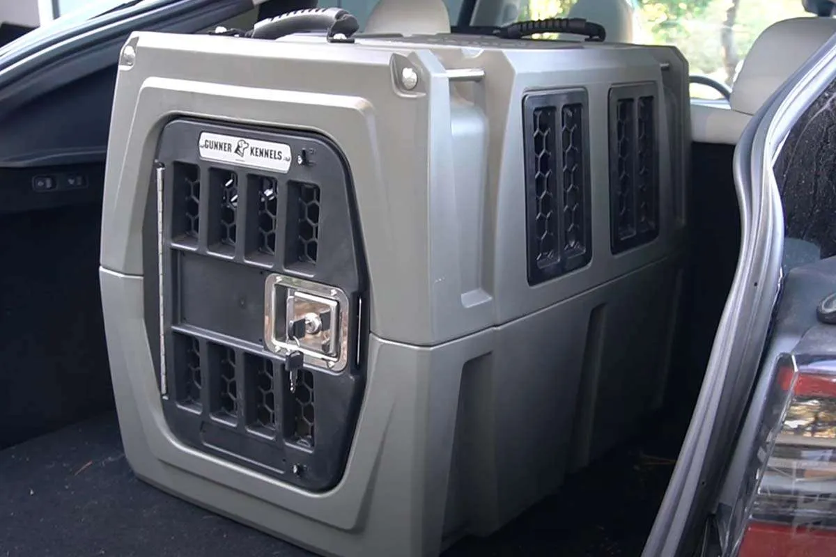 Gunner G1 Kennel in Tesla Model Y