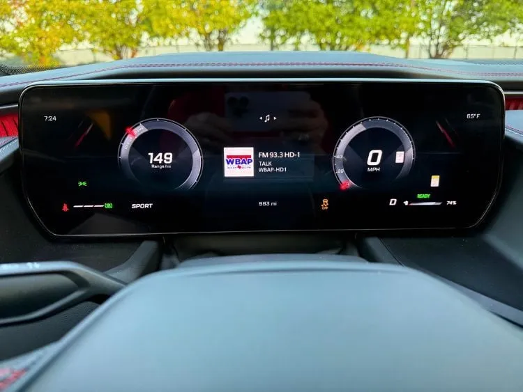 High-tech digital dashboard of the 2024 Dodge Charger Daytona R/T Plus