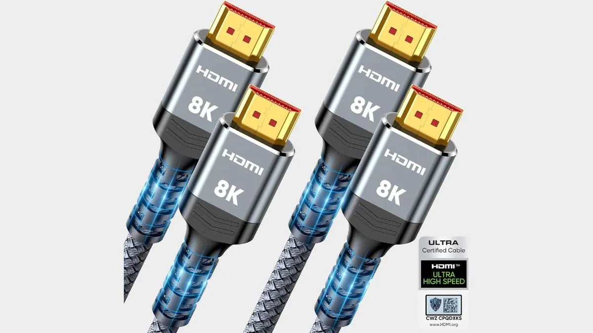 Highwings 2.1 certified HDMI cables with a certification badge prominently displayed