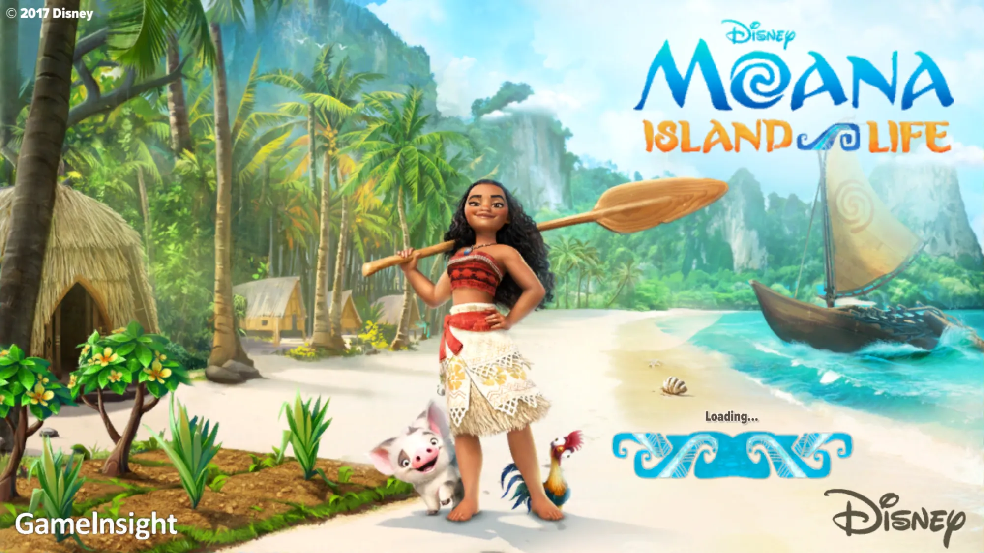 Image of a character farming in a tropical setting