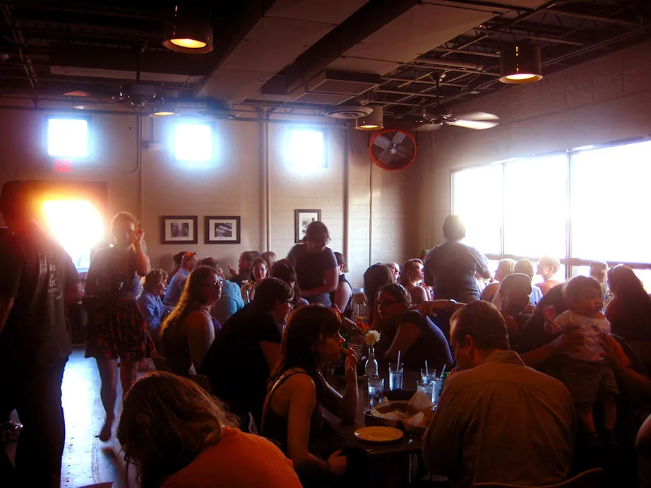 Interior overview on opening night