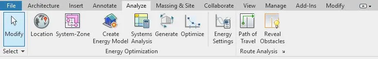 It shows the Analyze tab