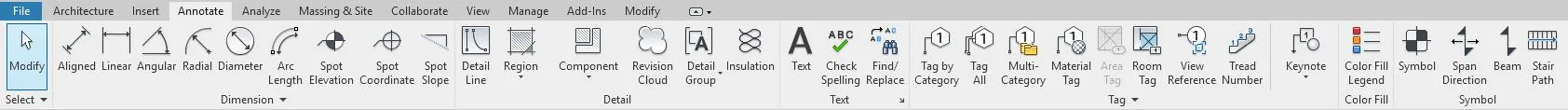 It shows the Annotate tab