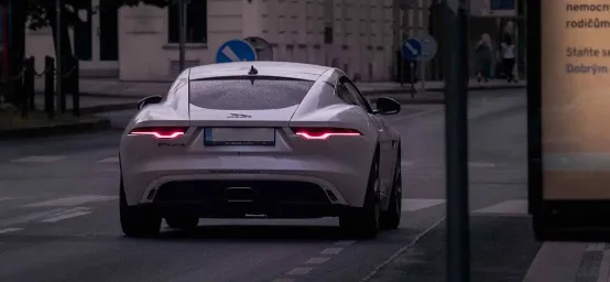 Jaguar car owner on the spot