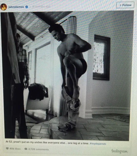 John Stamos in Underwear (Instagram)