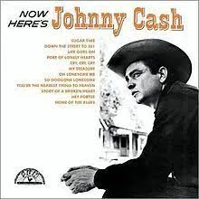 Johnny Cash performing on stage, capturing his unique blend of country, gospel, and rock and roll.