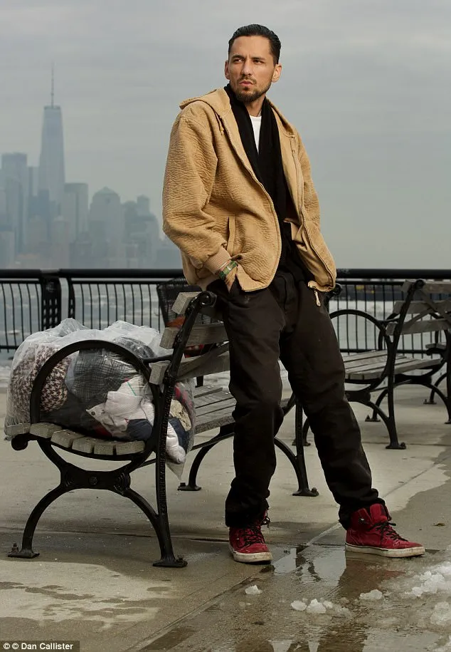 Jonathan Berkery, an aspiring musician, goes by the stage name Jon Jones and sleeps on a mat in a New Jersey homeless shelter in the US