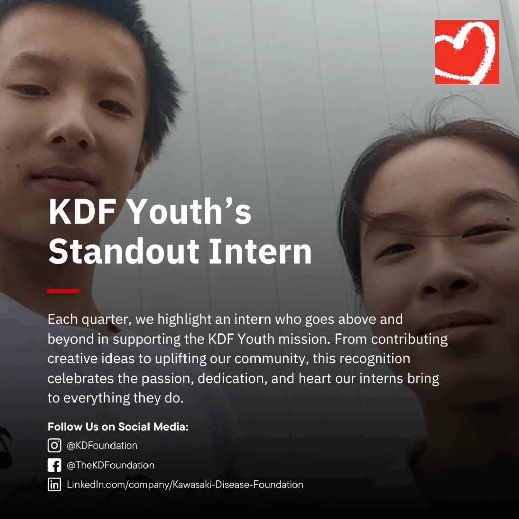 KDF Youth interns Joshua and Charlotte Wei sharing their story