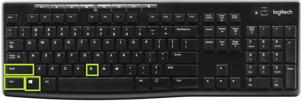 Keyboard shortcut for quick graphics driver reset
