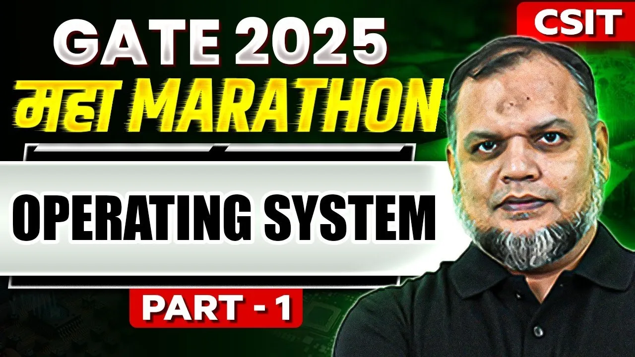Khaleel Sir teaching Operating System concepts for GATE CSE exam, Part 1