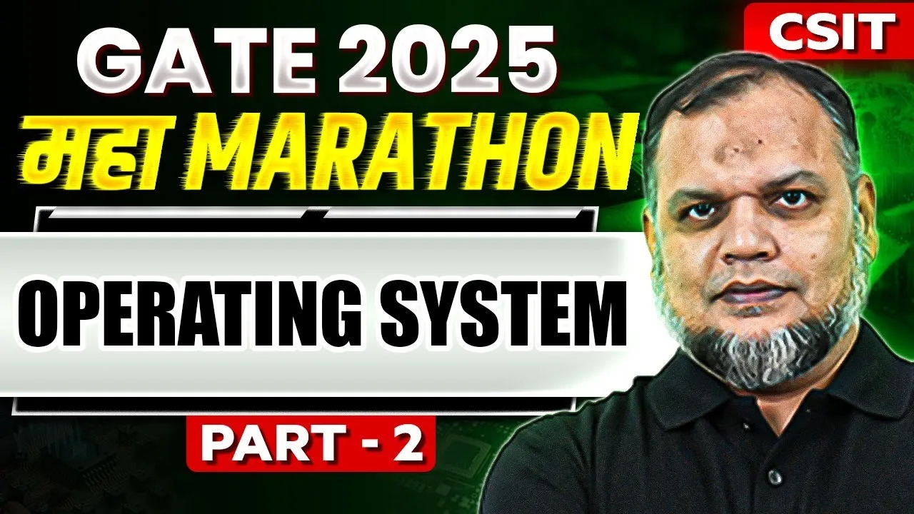 Khaleel Sir teaching Operating System concepts for GATE CSE exam, Part 2