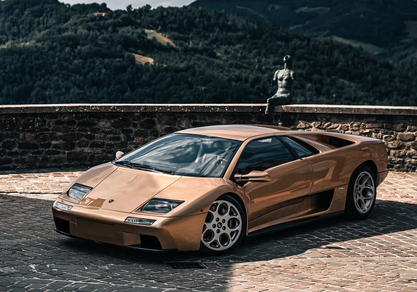 Lamborghini supercar with aggressive styling