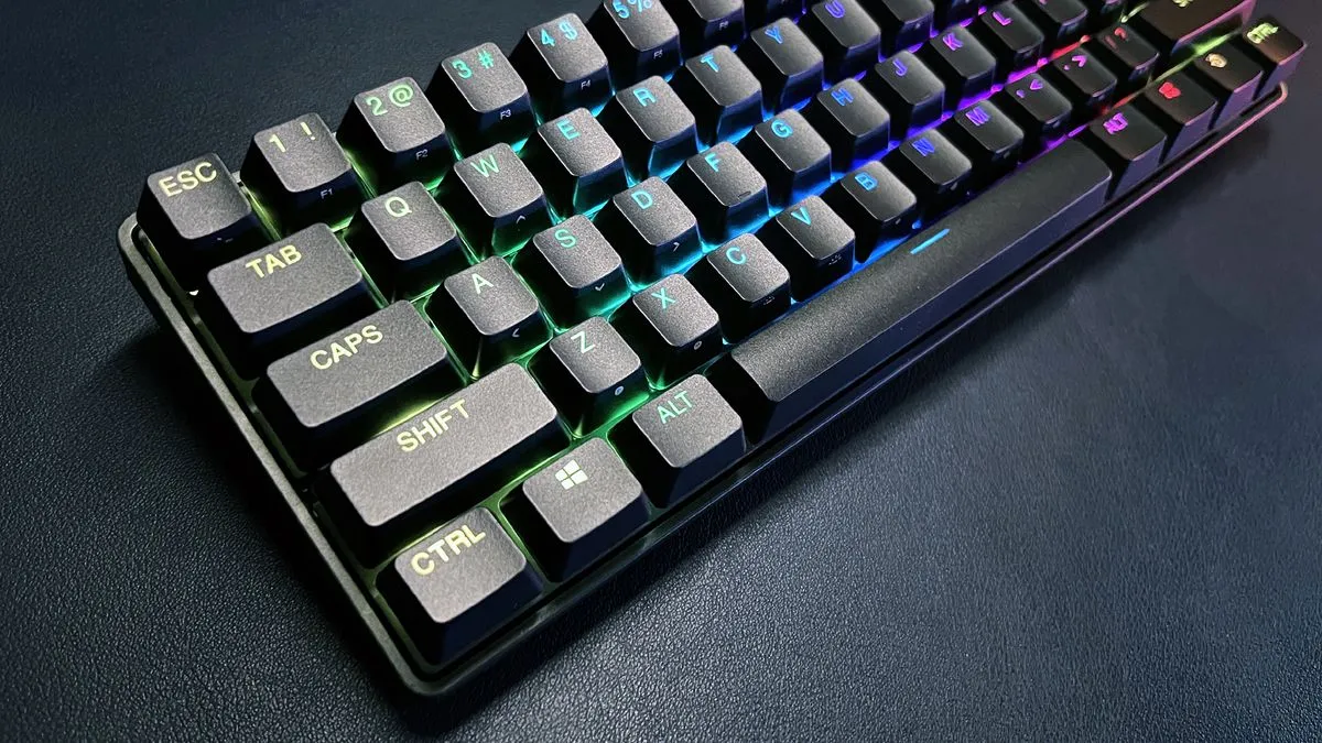 Left side of SteelSeries Apex Pro Mini with RGB