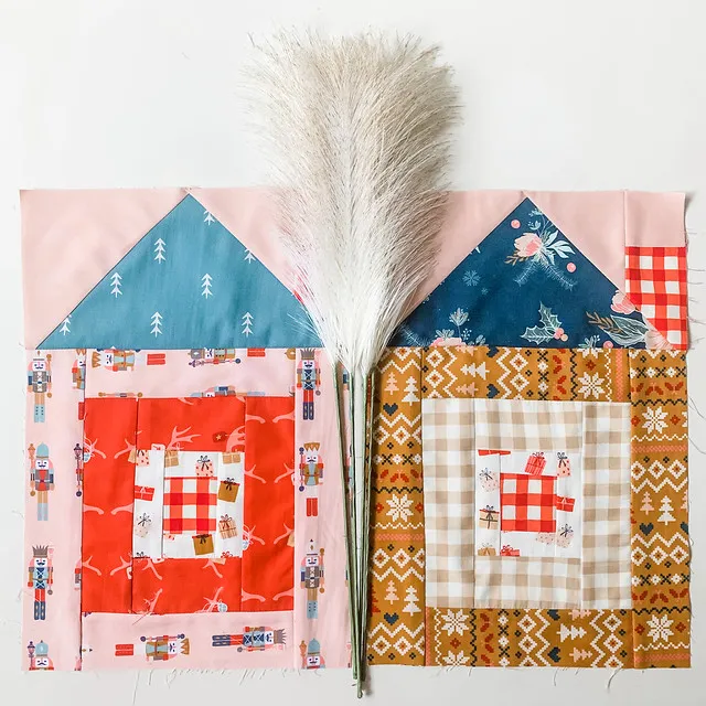 Log Cabin Sweet Home Block 1