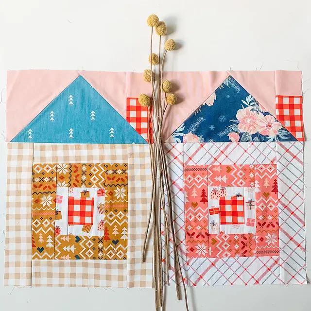 Log Cabin Sweet Home Block 2
