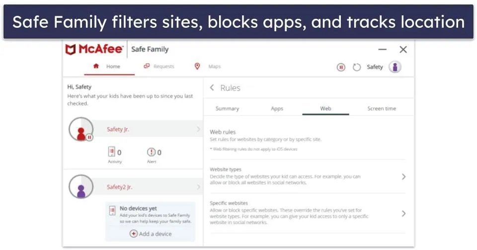 McAfee Safe Family