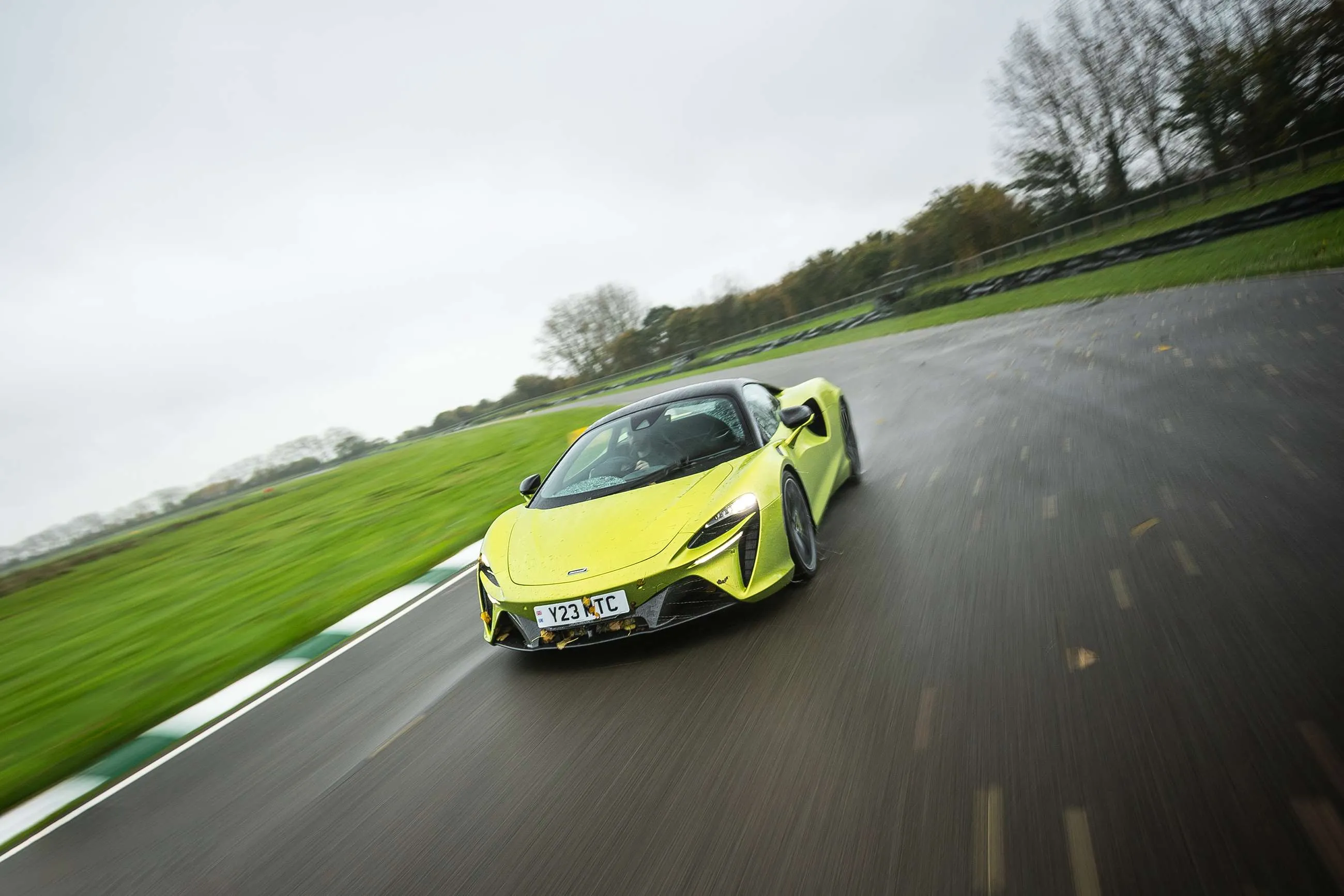 McLaren Artura dynamic pose during Goodwood Cars of the Year