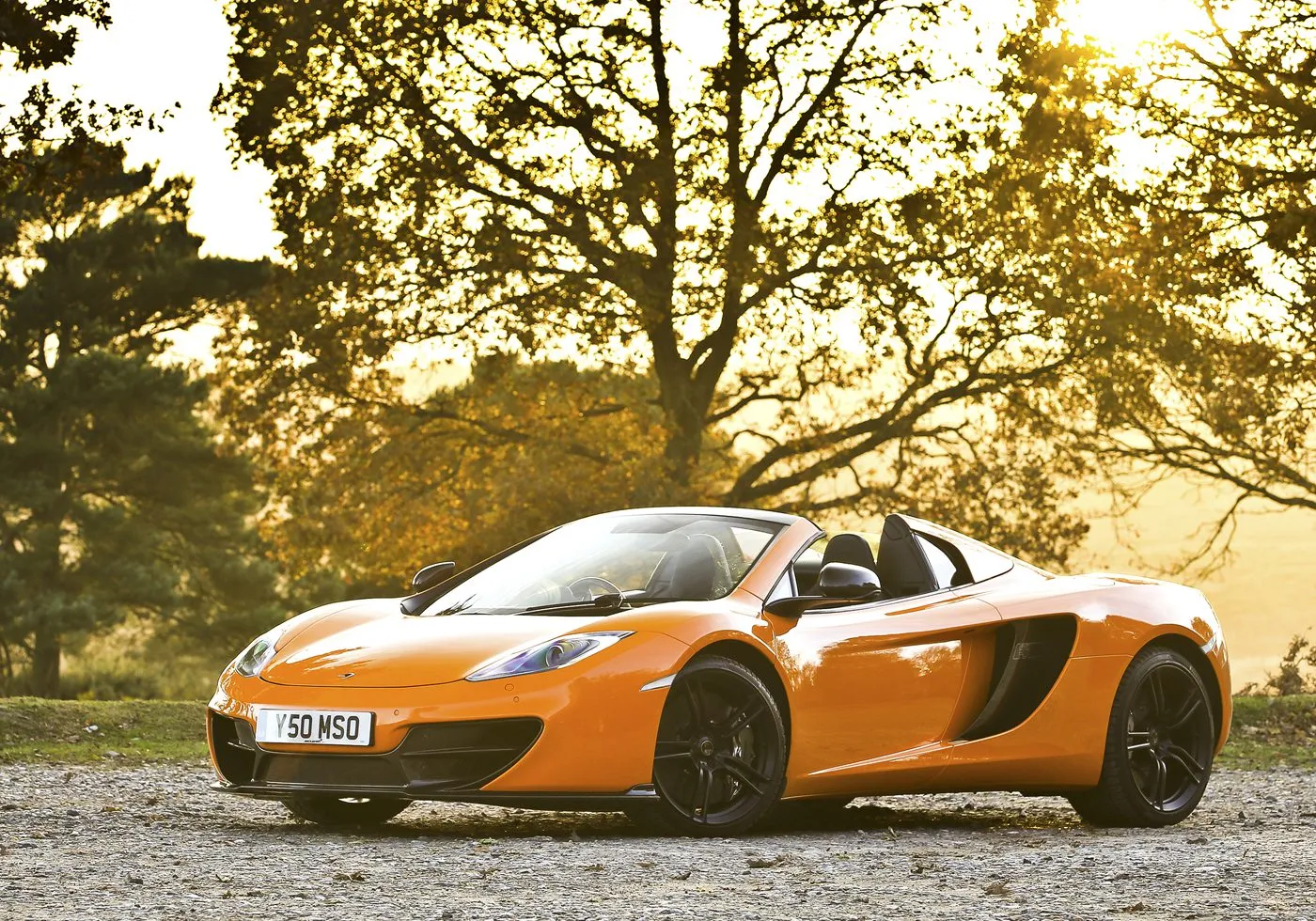 McLaren supercar with carbon fiber chassis