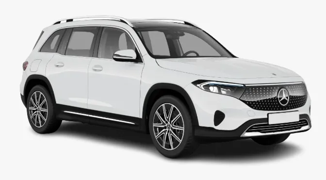 Mercedes-Benz EQB's electric design with a distinctive black panel grille