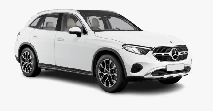 Mercedes-Benz GLC's sleek profile with signature LED lighting