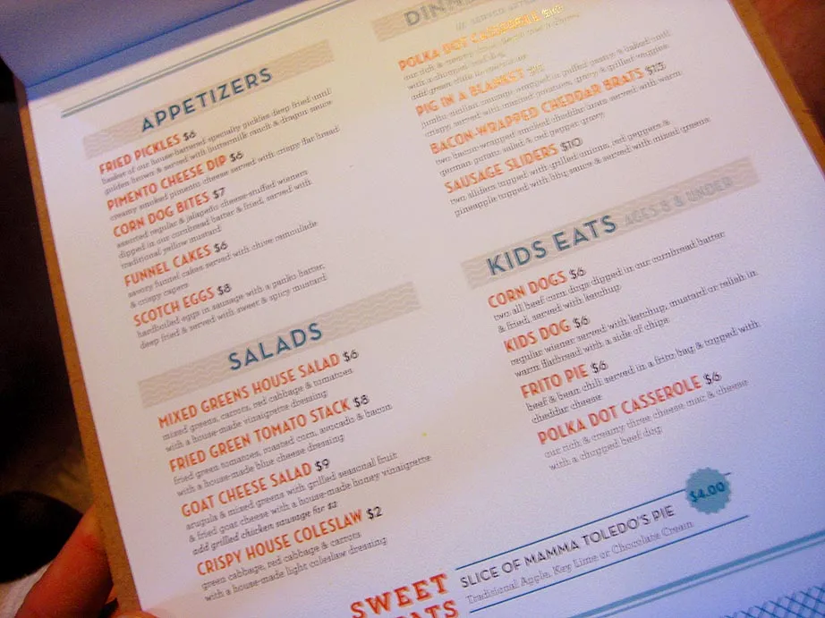 More menu items including brunch specials