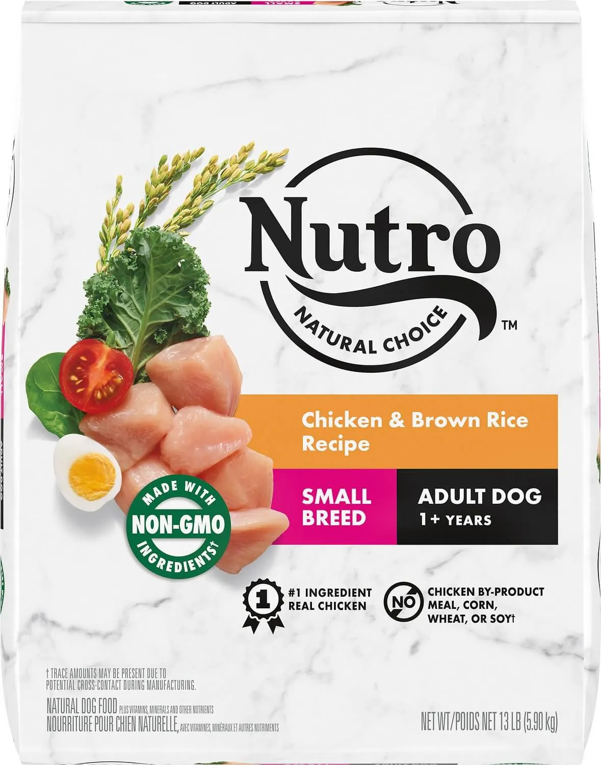 Nutro Natural Choice packaging for small breed adult formula