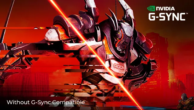 NVIDIA G-Sync Compatible logo indicating tear-free gaming on the AOC Gaming 27G2E monitor