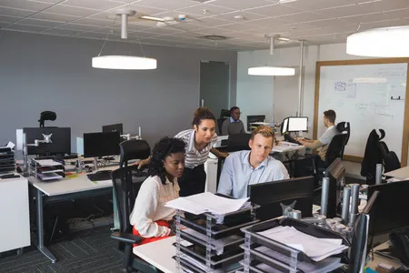 Open plan office space