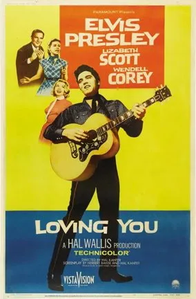 Original theatrical poster for the 1957 Elvis Presley film Loving You