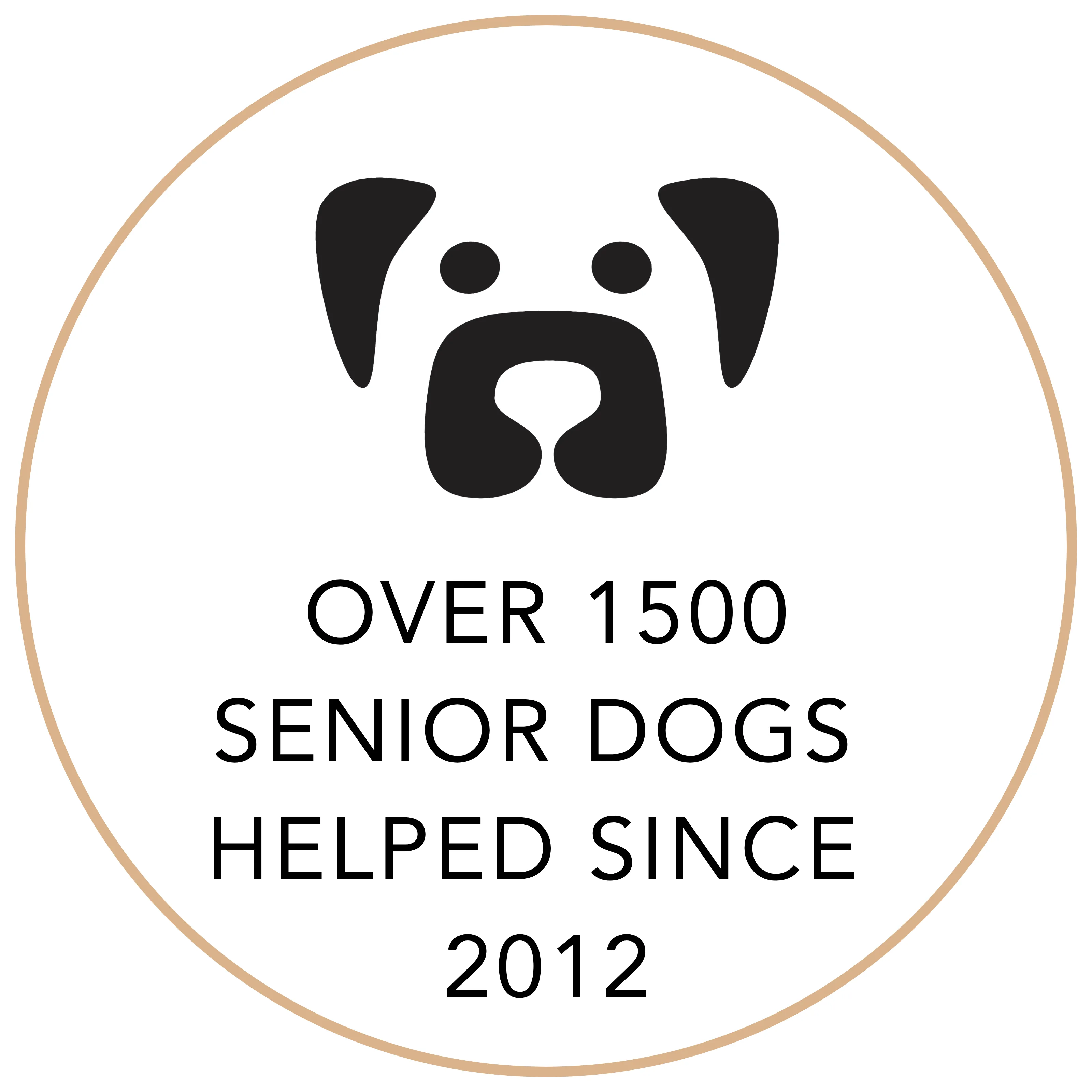 Over 1500 Senior Dogs Helped Since 2012