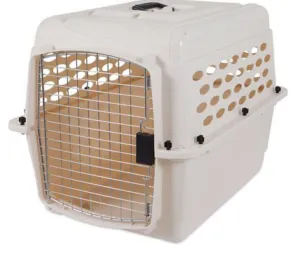 Plastic enclosed crate