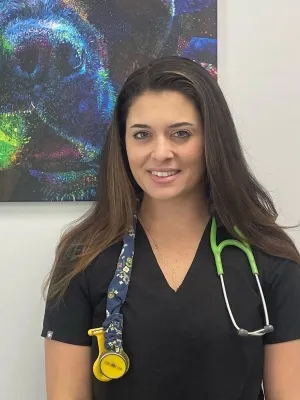 Portrait of Dr. Emily Reinier, compassionate veterinarian