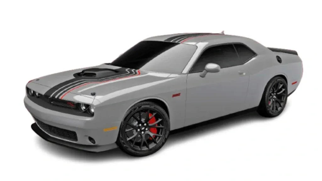 Powerful Dodge Challenger on the road
