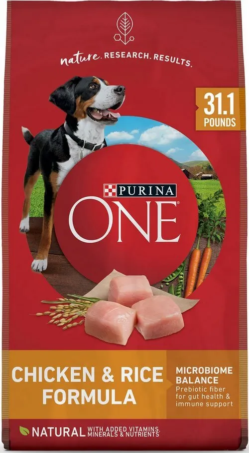 Purina One Dry Dog Food is often chosen for adult dogs to support overall health and digestion