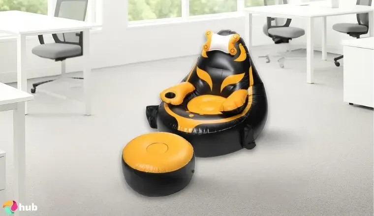 Qadory Up to 300 LBS Capacity, Black Gaming Chair for kids in the office prepared for testing shots