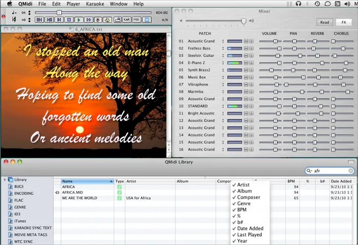 QMidi Interface