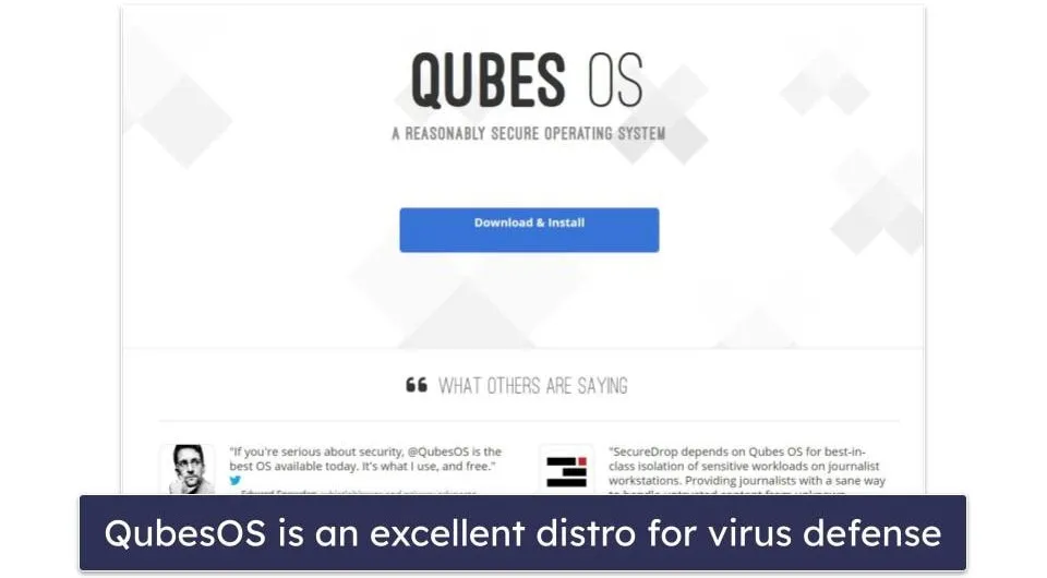 Qubes OS desktop demonstrating multiple isolated virtual machines (qubes) for enhanced security