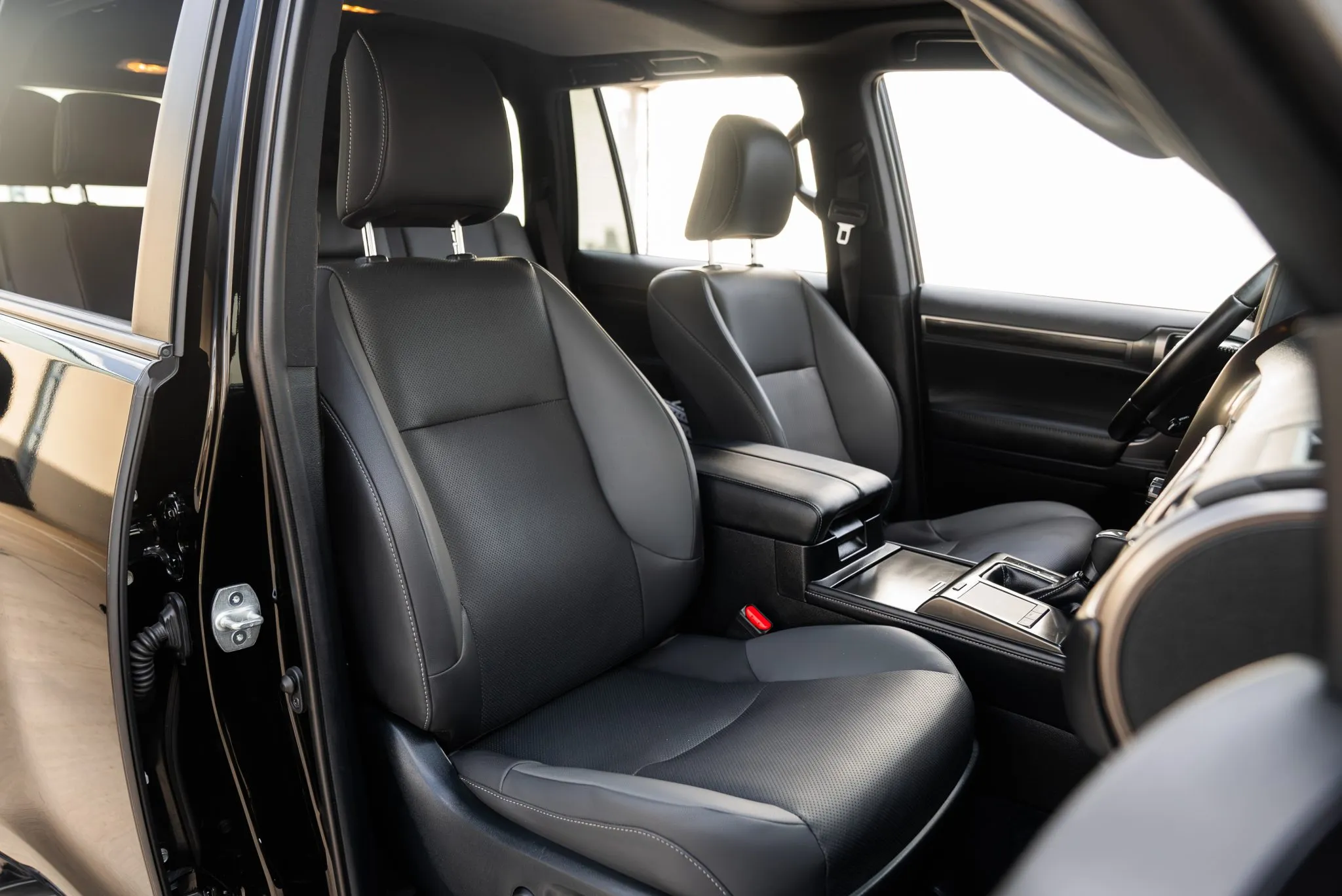 Rear perspective of the 2022 Lexus GX460 Black Line Special Edition with scarlet taillamps