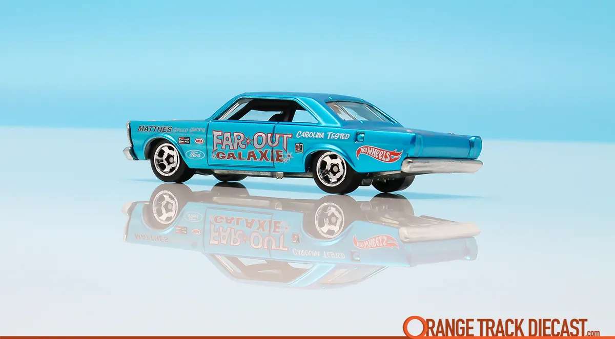 Rear view of the Hot Wheels '65 Ford Galaxie from the 2014 Cool Classics line