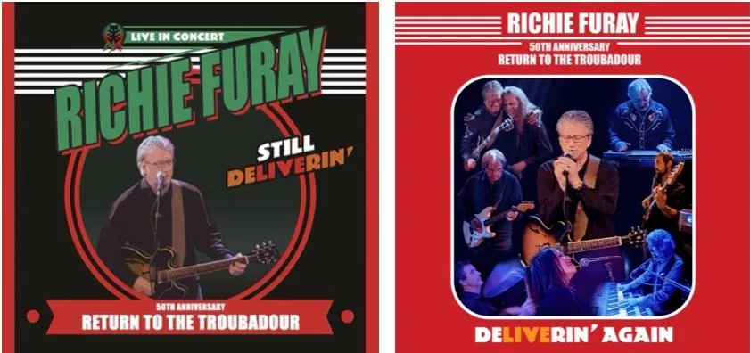 Richie Furay performing on stage with his guitar