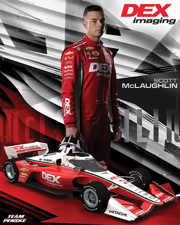 Scott McLaughlin celebrating a victory