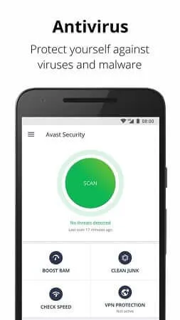 Screenshot of Avast Mobile Security APK installation prompt