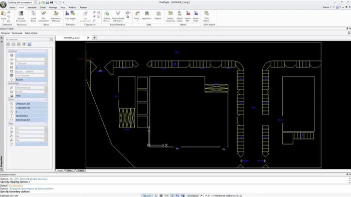 Screenshot of DraftSight Professional
