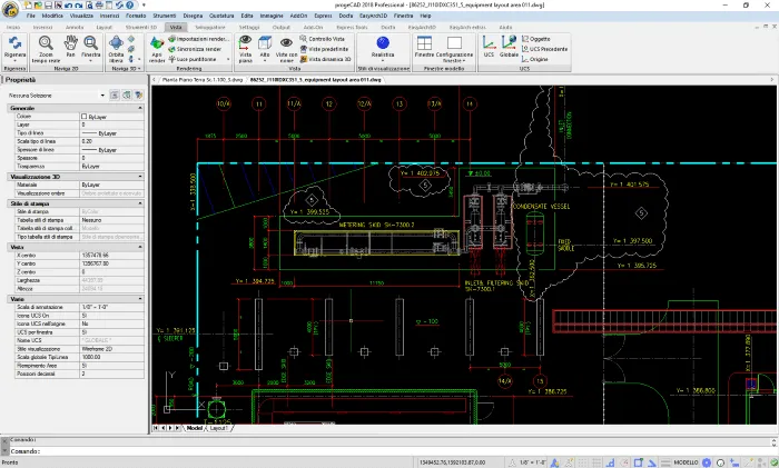 Screenshot of ProgeCAD Professional