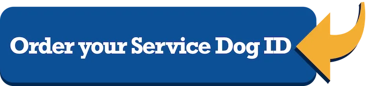 Service dog ID card example